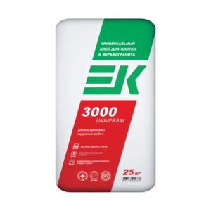 “ЕК3000” Клей плиточный 25кг (универсальный)